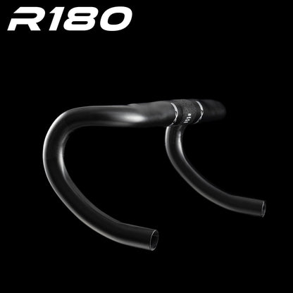 EXS R180 handlebar from the side, drops in profile