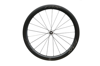 Farsports C5 front wheel, 50 mm rim laced with Alpina Ultralite steel spokes
