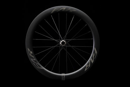 Farsports C6 58.5 mm wheelset photographed on black