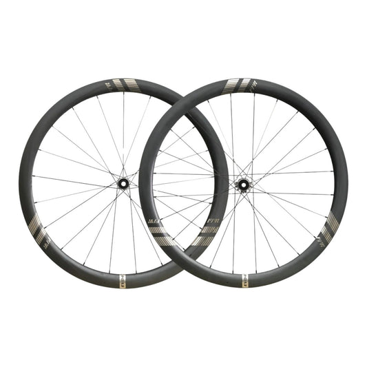 Farsports EVO C4 45 mm carbon road wheelset, front and rear wheels