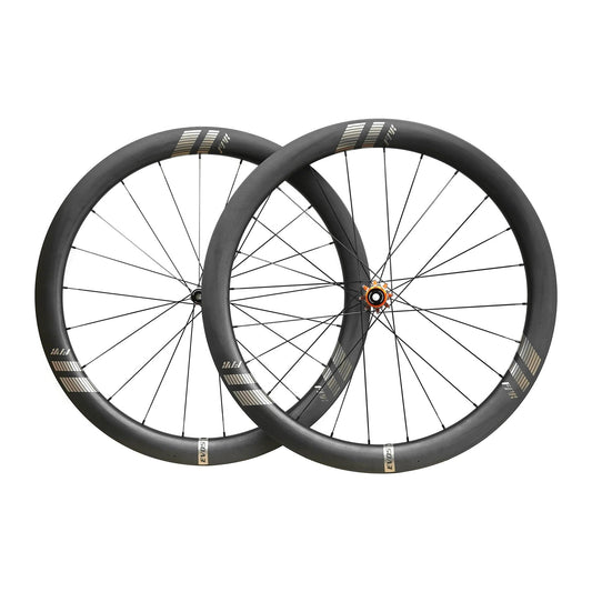 Farsports EVO C5 50 mm carbon road wheelset, front and rear wheels