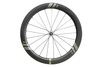 Farsports EVO C6 wheel at an angle, showing the 58.5 mm rim profile