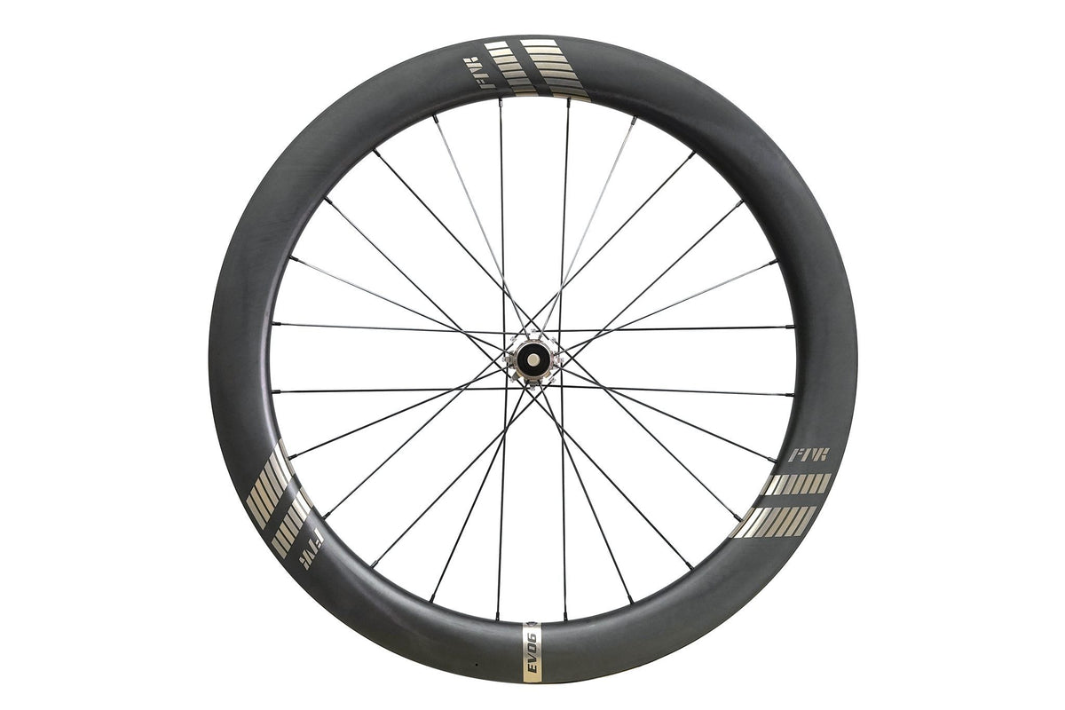 Farsports EVO C6 wheel, three-quarter view with Alpina Ultralite steel spokes