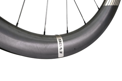 Farsports EVO C6 detail, CH01 hub and Alpina Ultralite steel spokes
