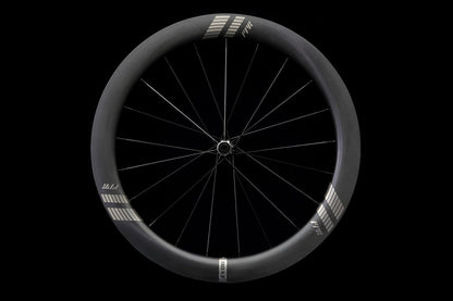 Farsports EVO C6 58.5 mm wheelset photographed on black