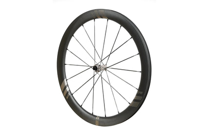 Farsports EVO S5 front wheel, 50 mm rim laced with bladed carbon spokes