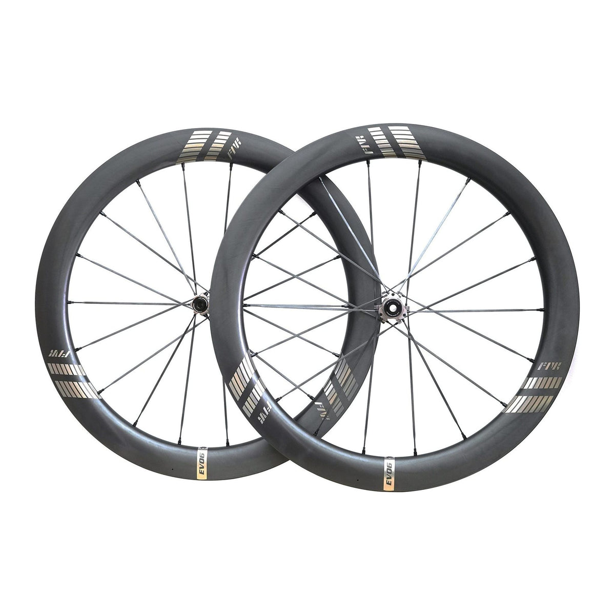 Roues carbone route Farsports EVO S6 58,5 mm, avant et arrière