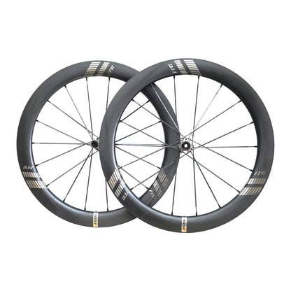 Roues carbone route Farsports EVO S6 58,5 mm, avant et arrière
