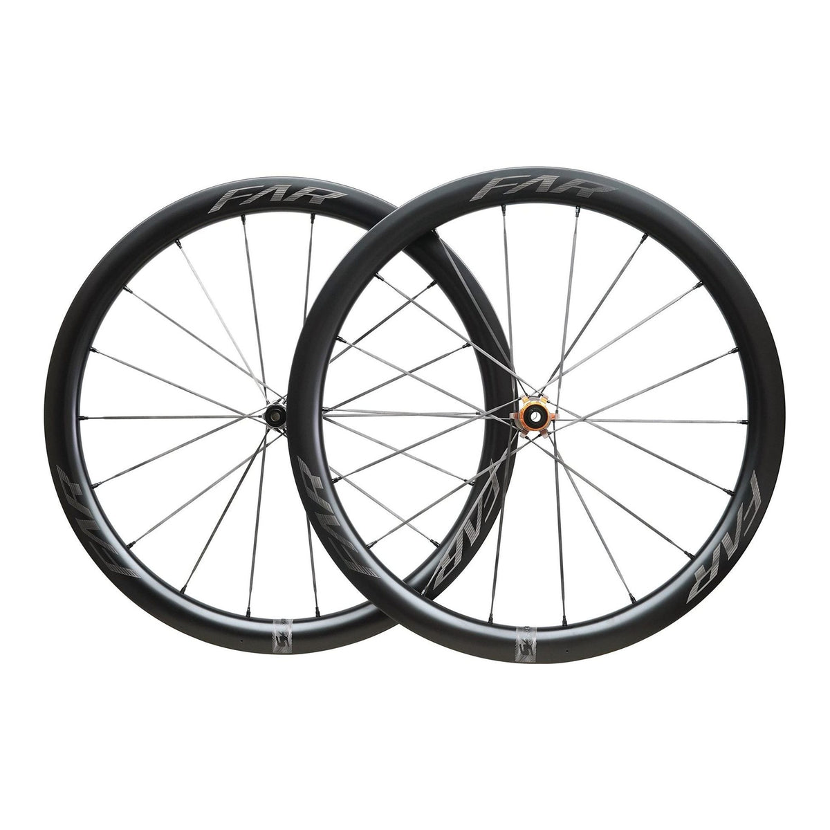 Farsports S4 45 mm carbon road wheelset, front and rear wheels