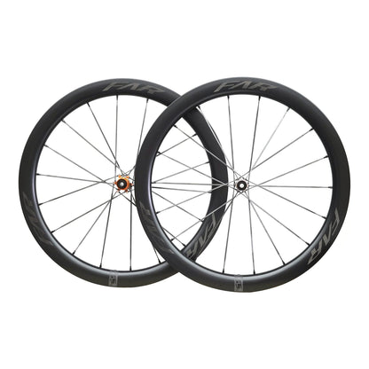 Farsports S5 50 mm carbon road wheelset, front and rear wheels